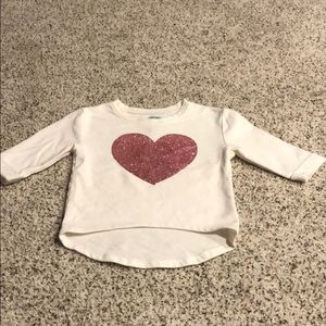 Girls heart sweater